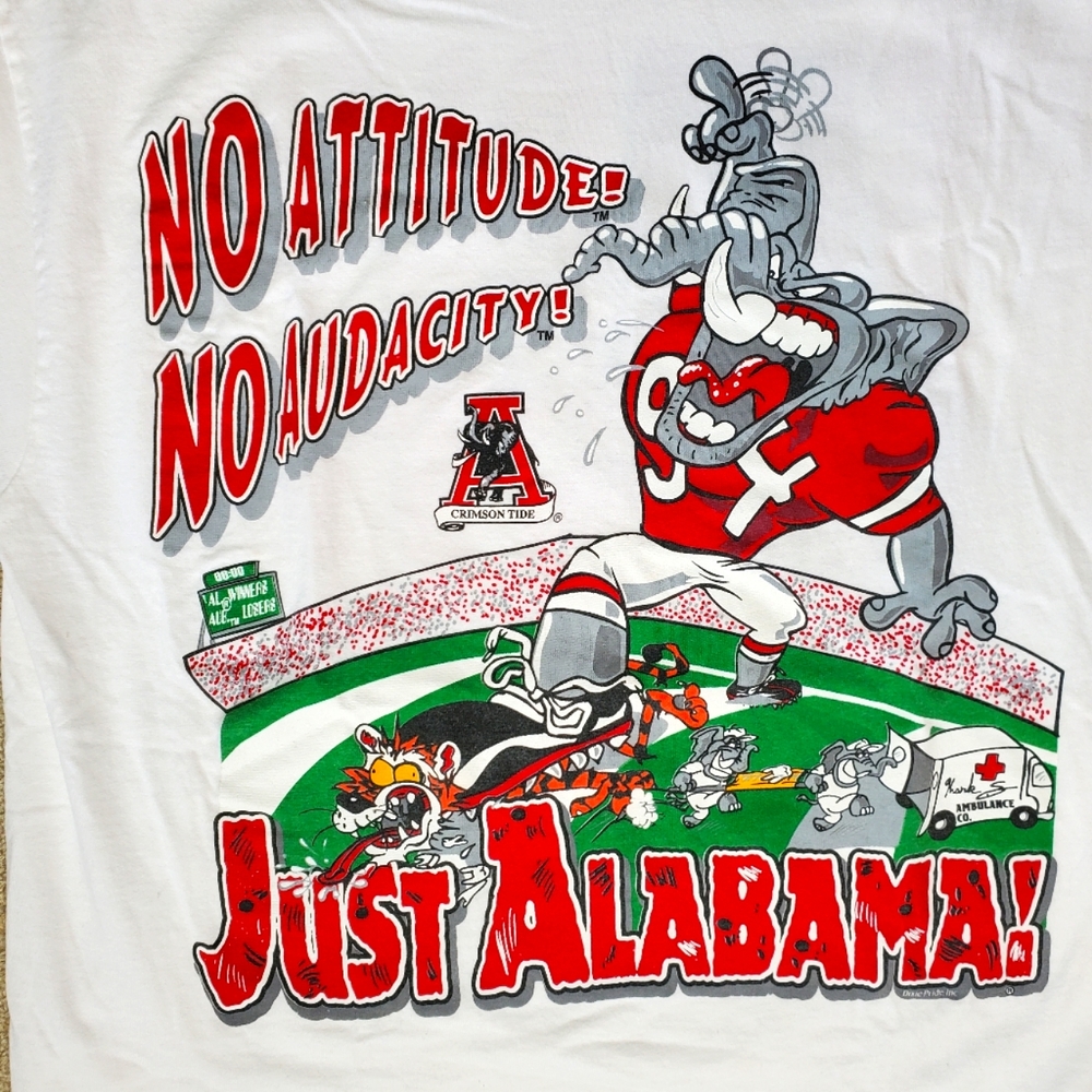 34) 1994 Iron Bowl Alabama Auburn Attitude Sz. Large